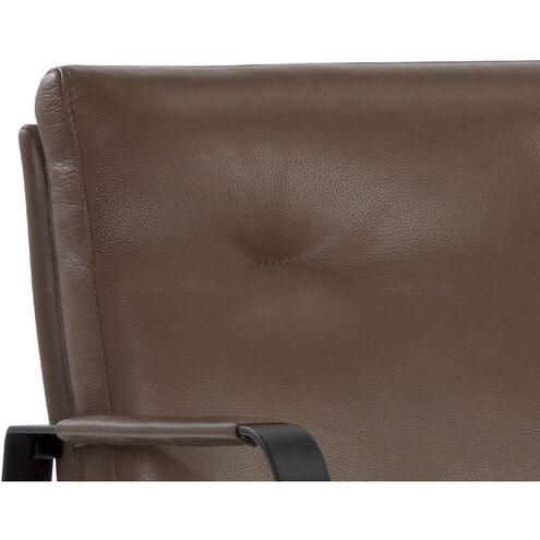 Sterling Missouri Mahogany Leather Lounge Chair